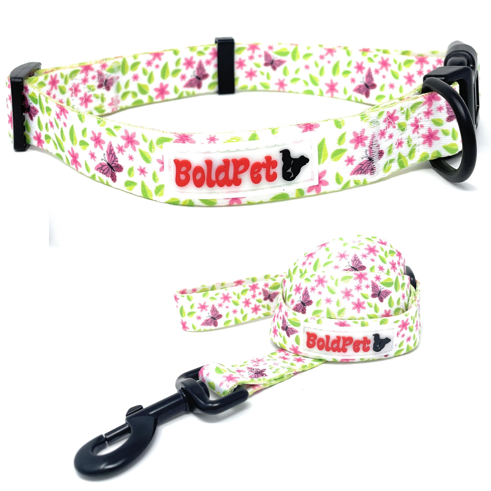 Luna Pet Co. – FloralForce Collar & Leash Set