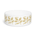 Luna Gold Leaf Ceramic Pet Bowl