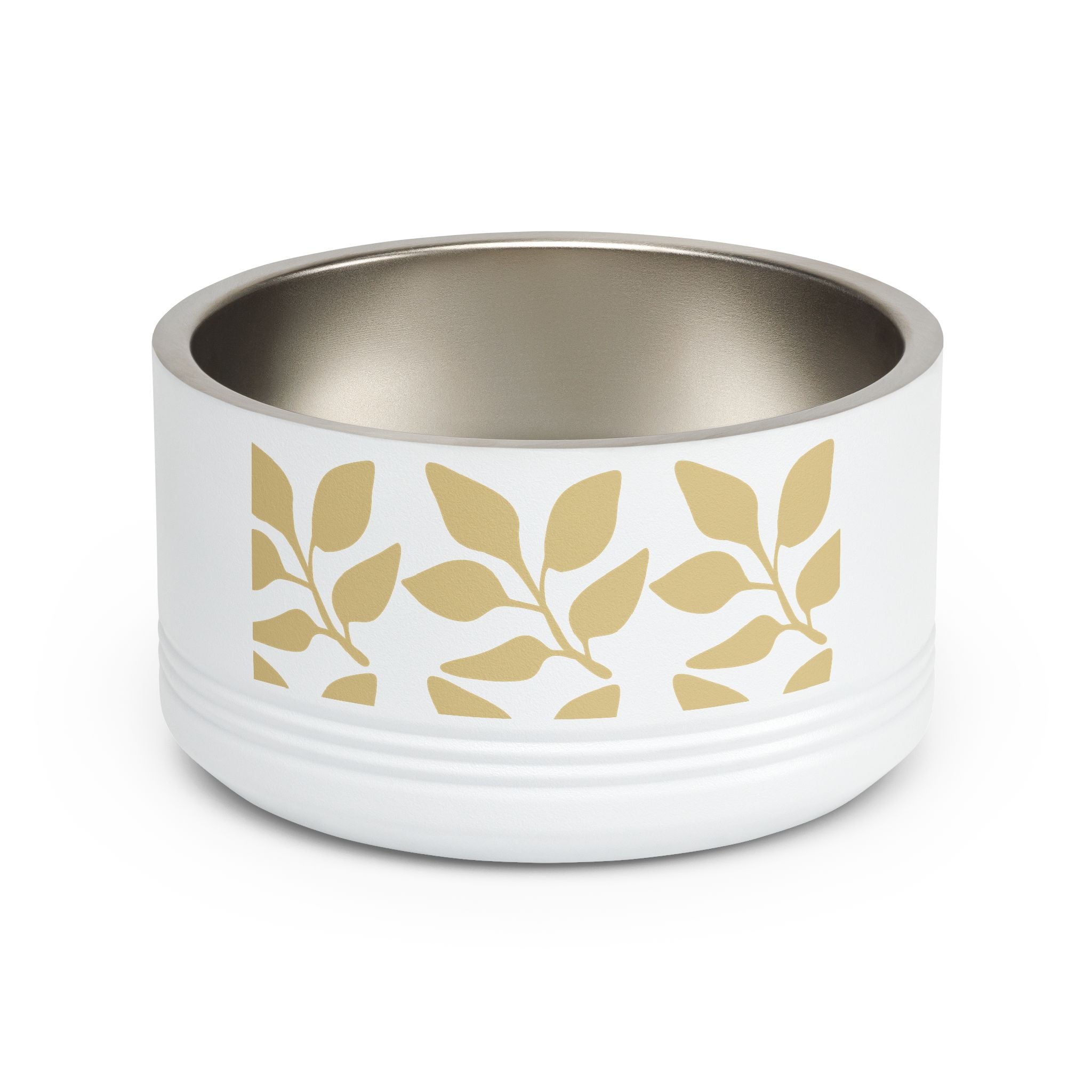 Luna Botanical Leaf Stainless Pet Bowl (18oz)
