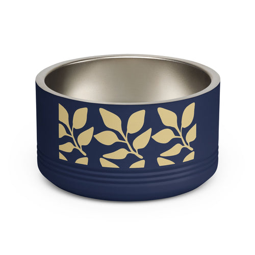 Luna Botanical Leaf Stainless Pet Bowl (18oz)