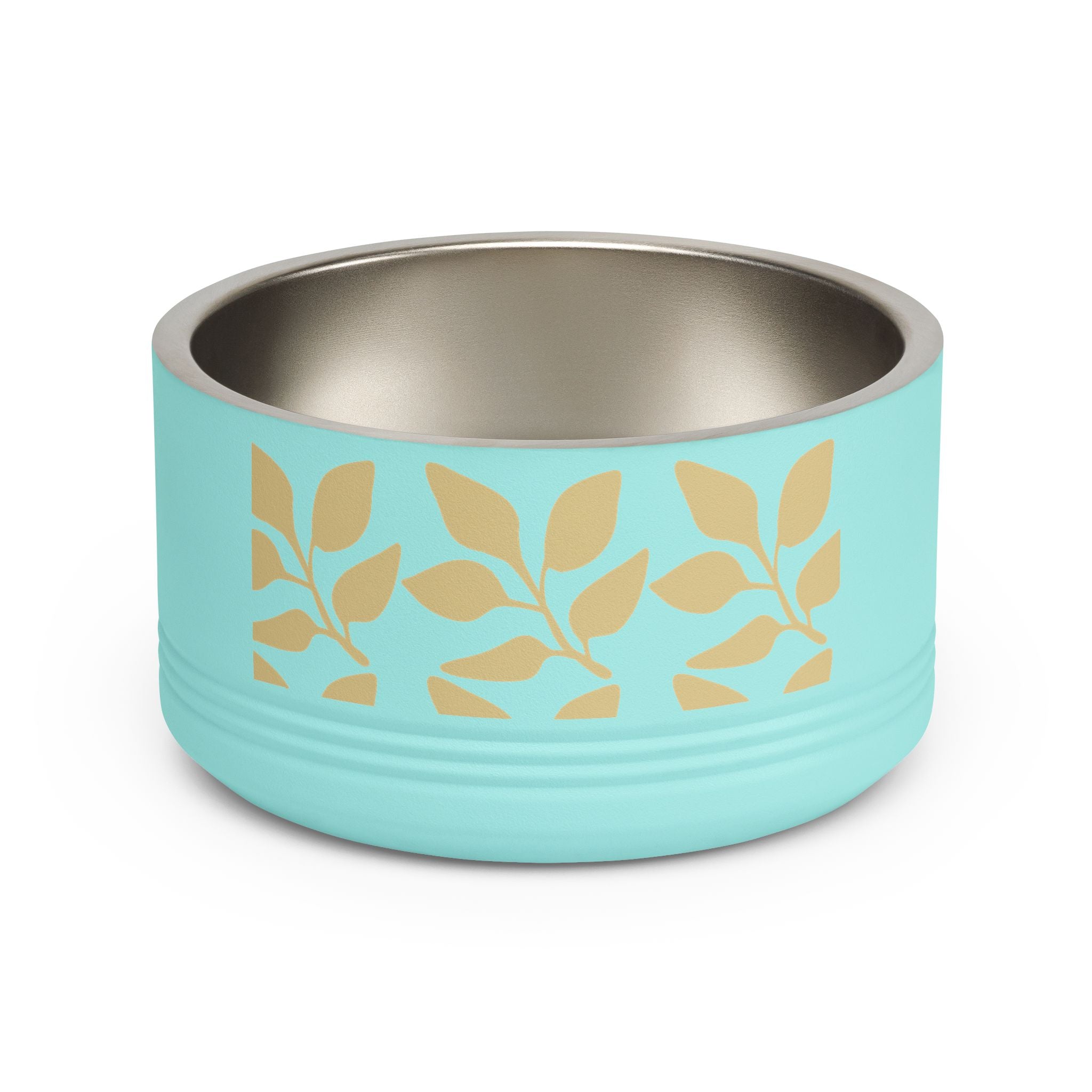 Luna Botanical Leaf Stainless Pet Bowl (18oz)