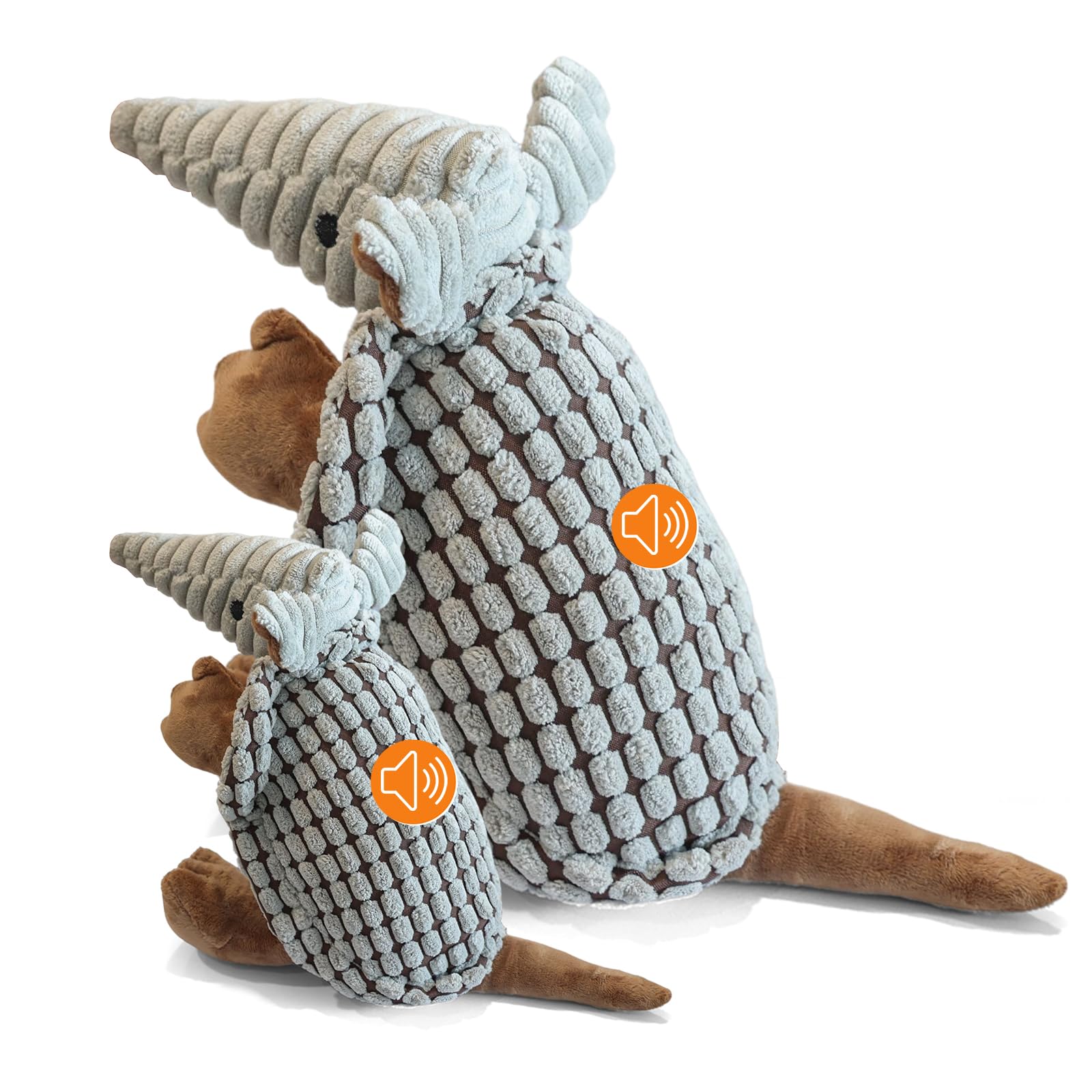 Luna Armadillo Squeaky Toy Set (2-Pack)