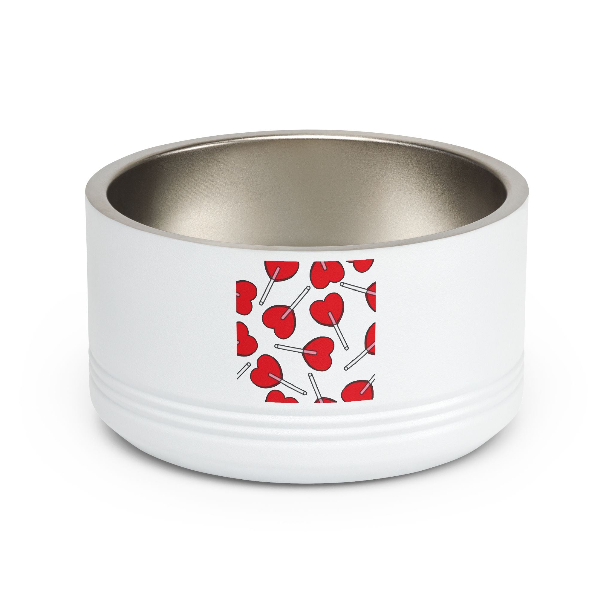 Luna Heart Arrow Stainless Pet Bowl (18oz)